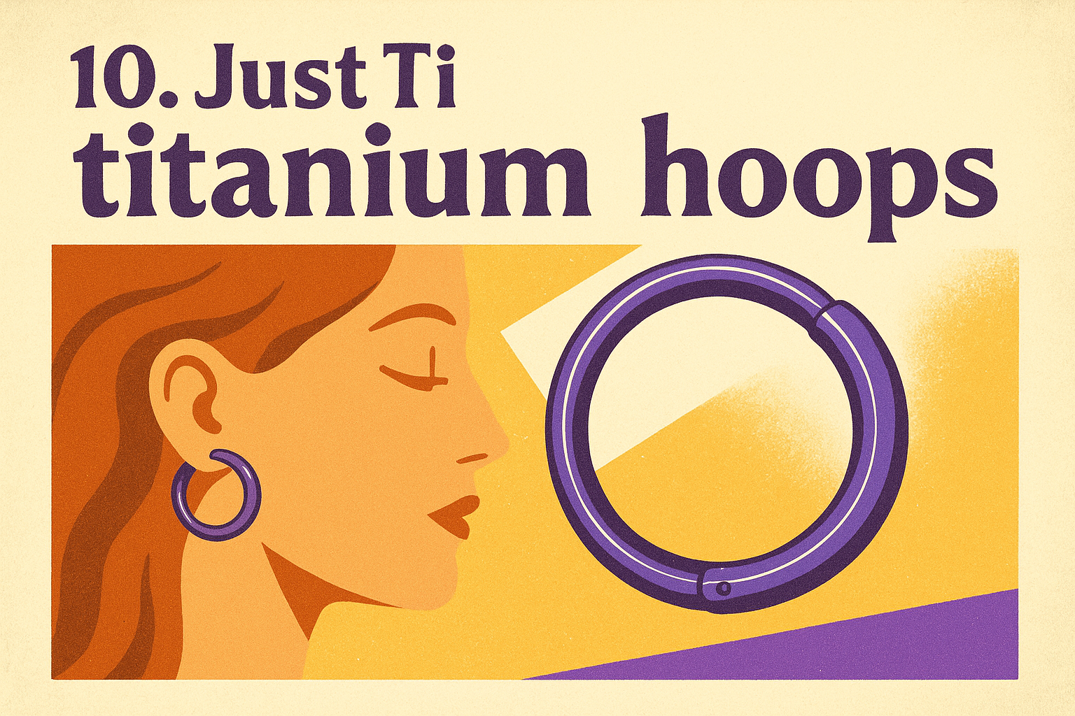 10. Just Ti titanium hoops