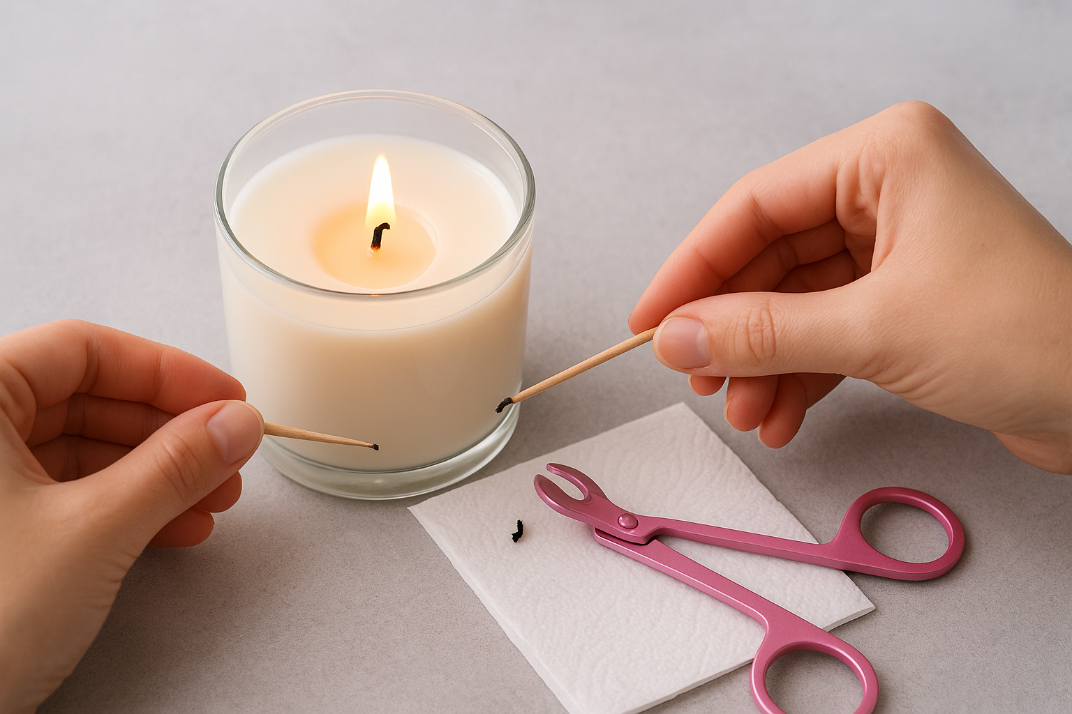 Remove the trimmed piece and inspect the wax