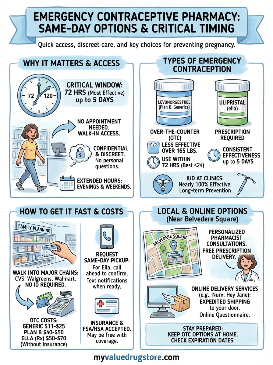 emergency contraceptive pharmacy infographic
