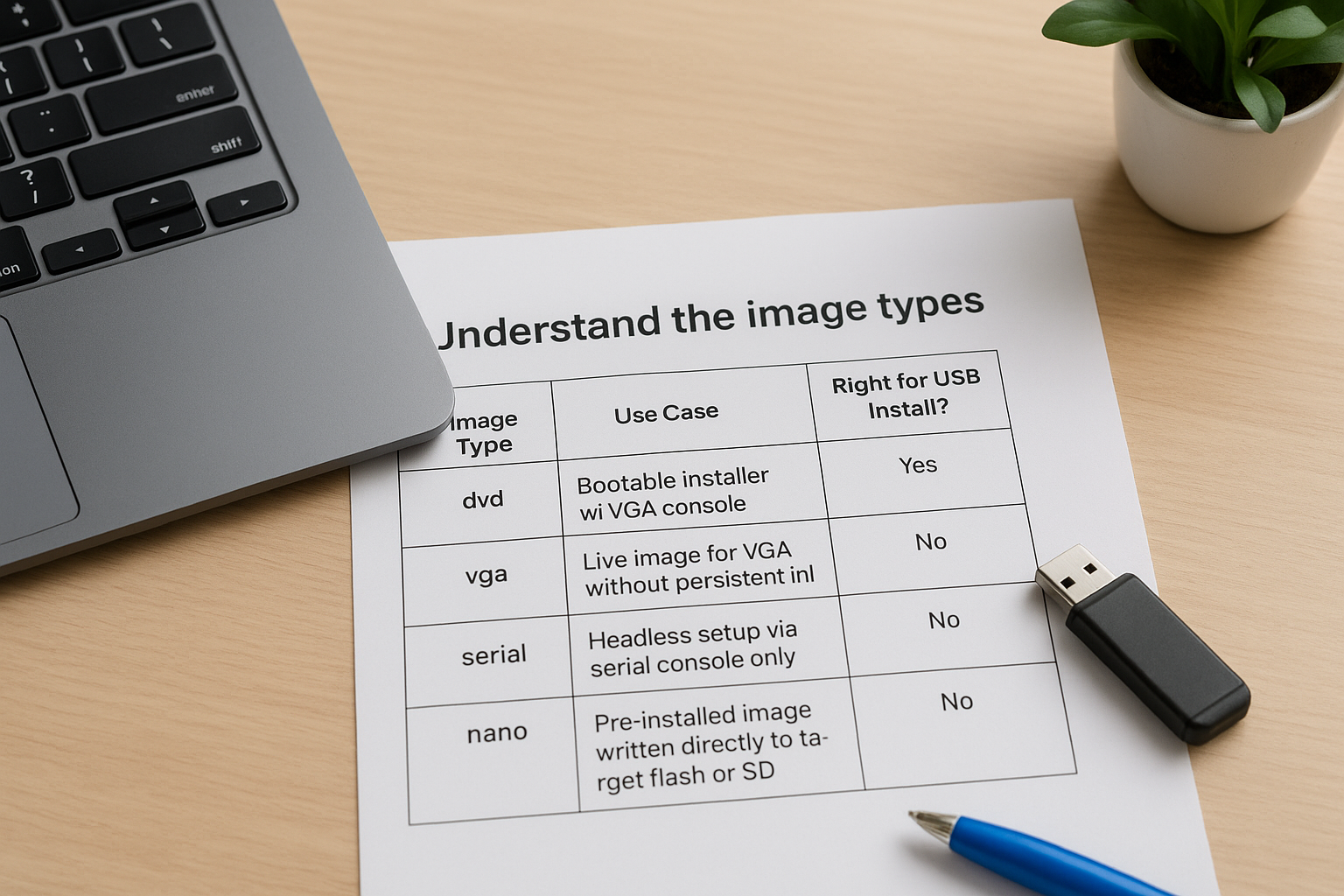 Understand the image types