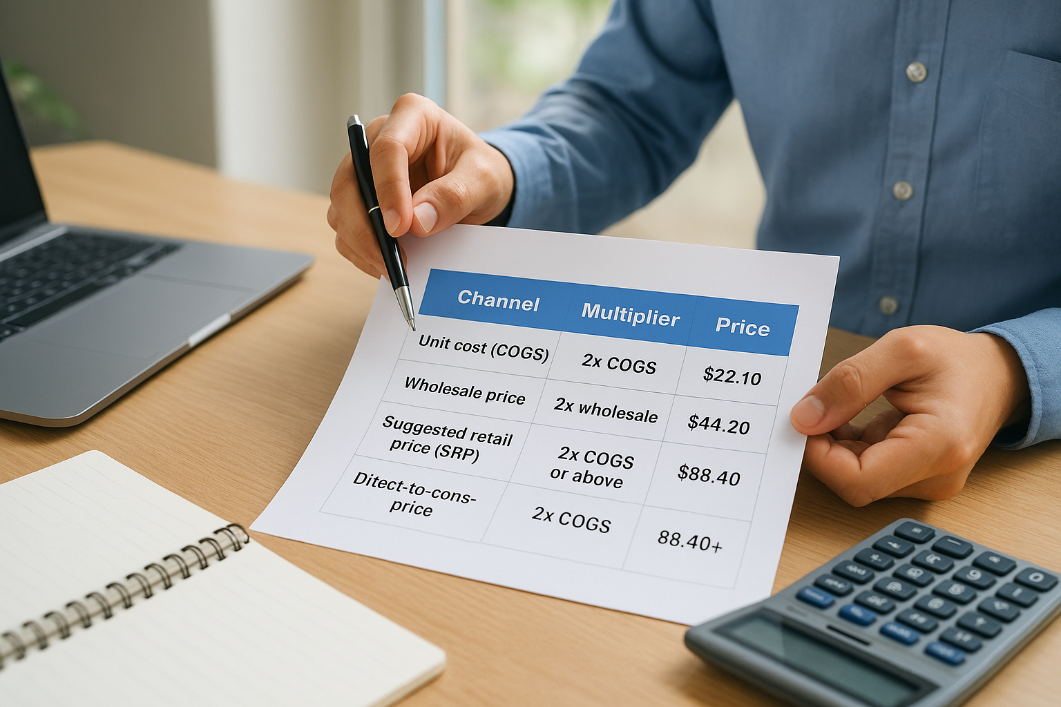 Build separate price tiers for each channel