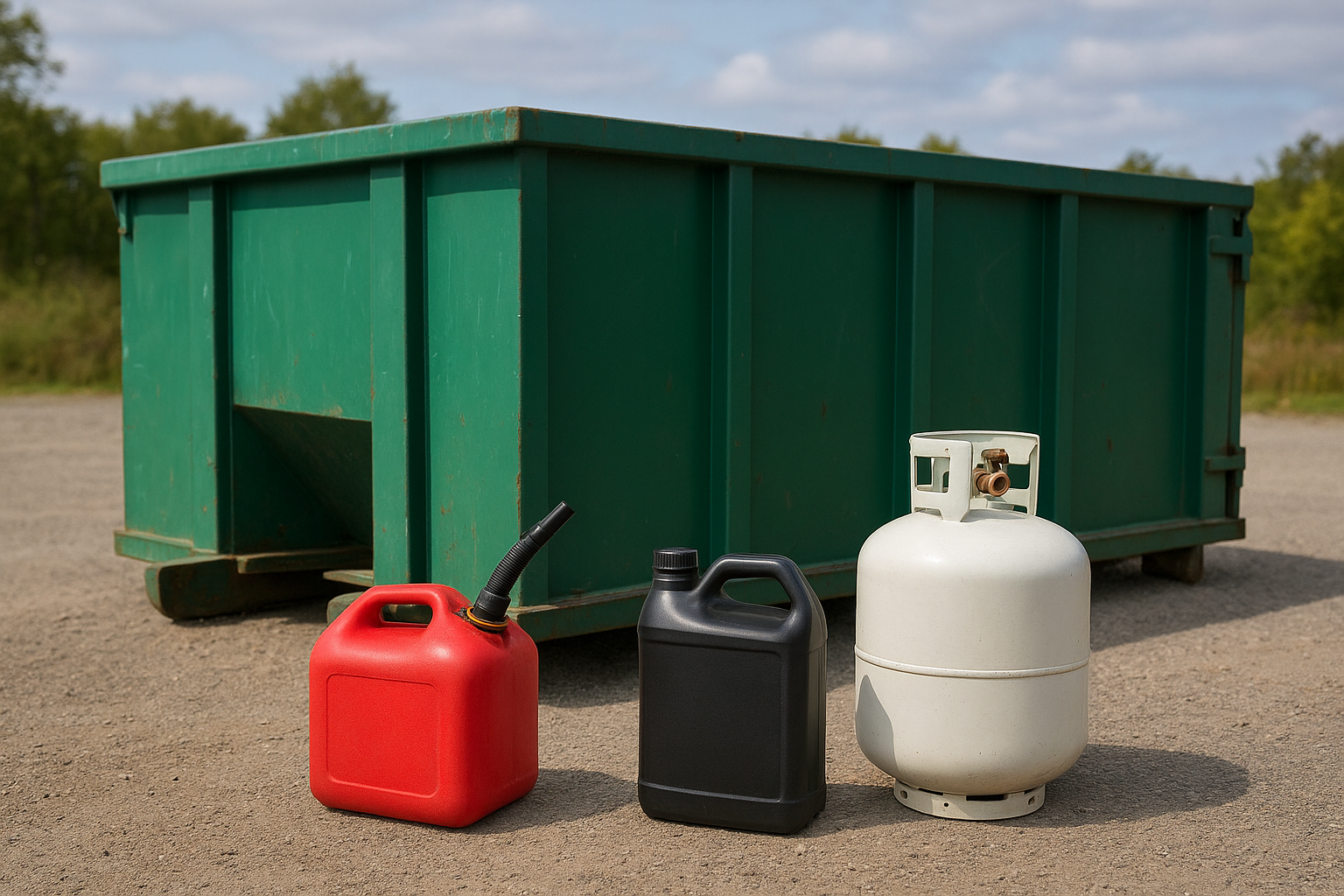 3. Fuels, motor oil, and propane tanks