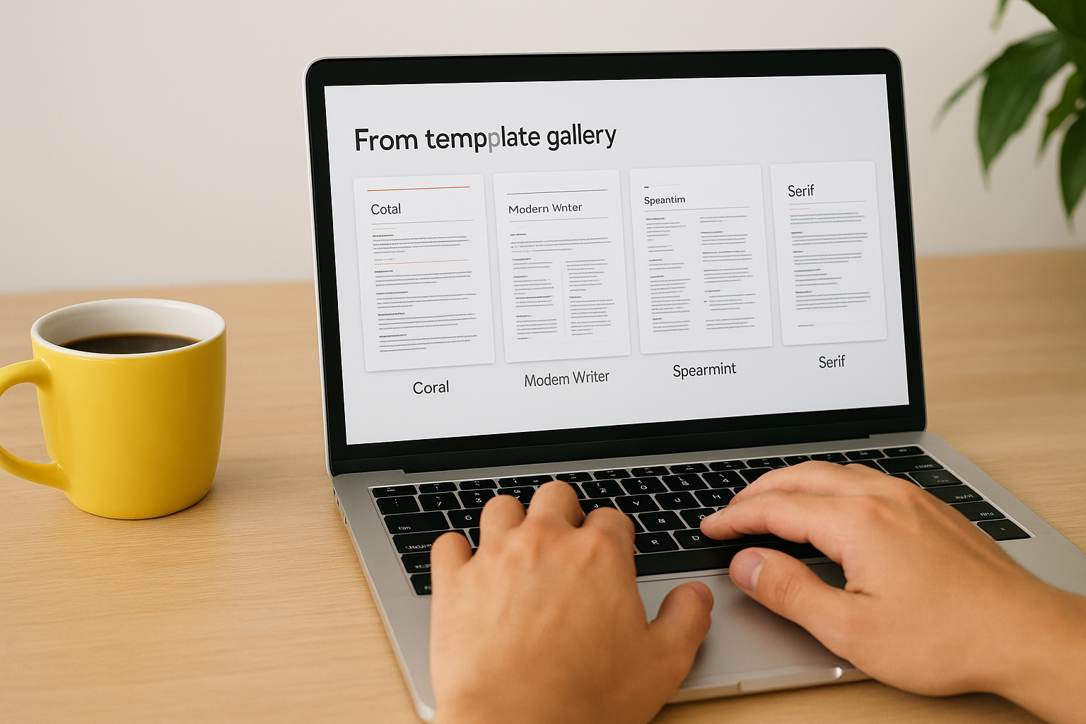 Start from a Google Docs resume template