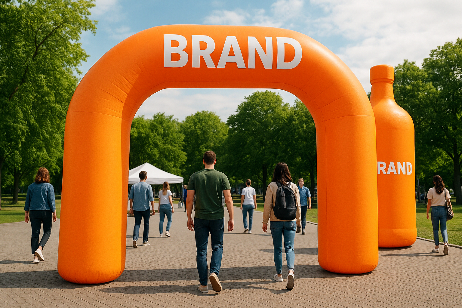 Inflatables as large-scale event props