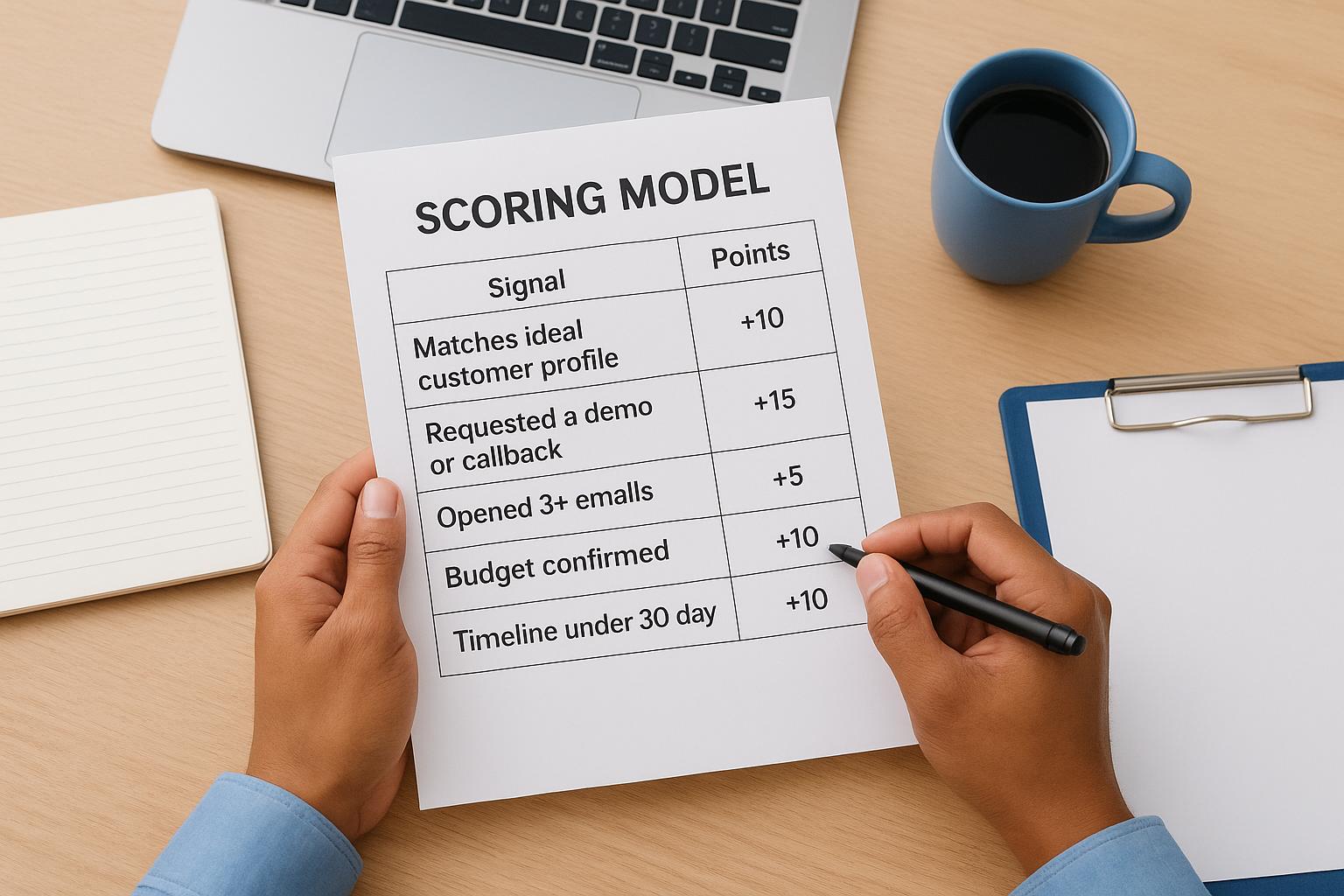 A starter scoring model you can implement in a day
