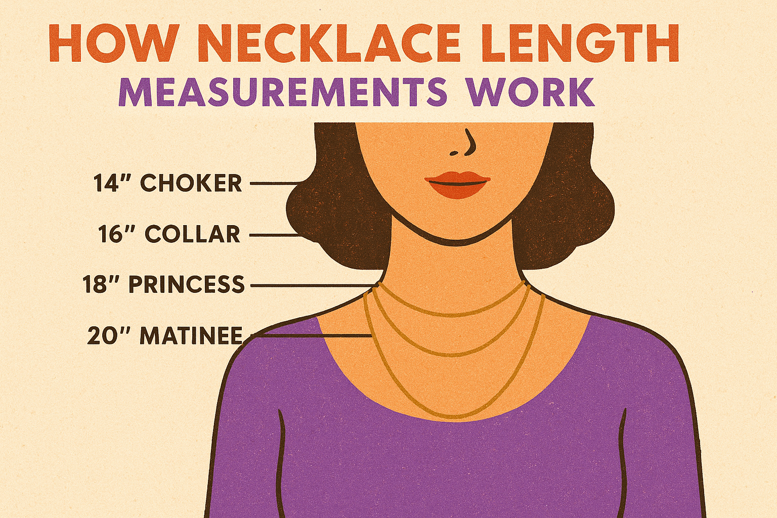 How necklace length measurements work