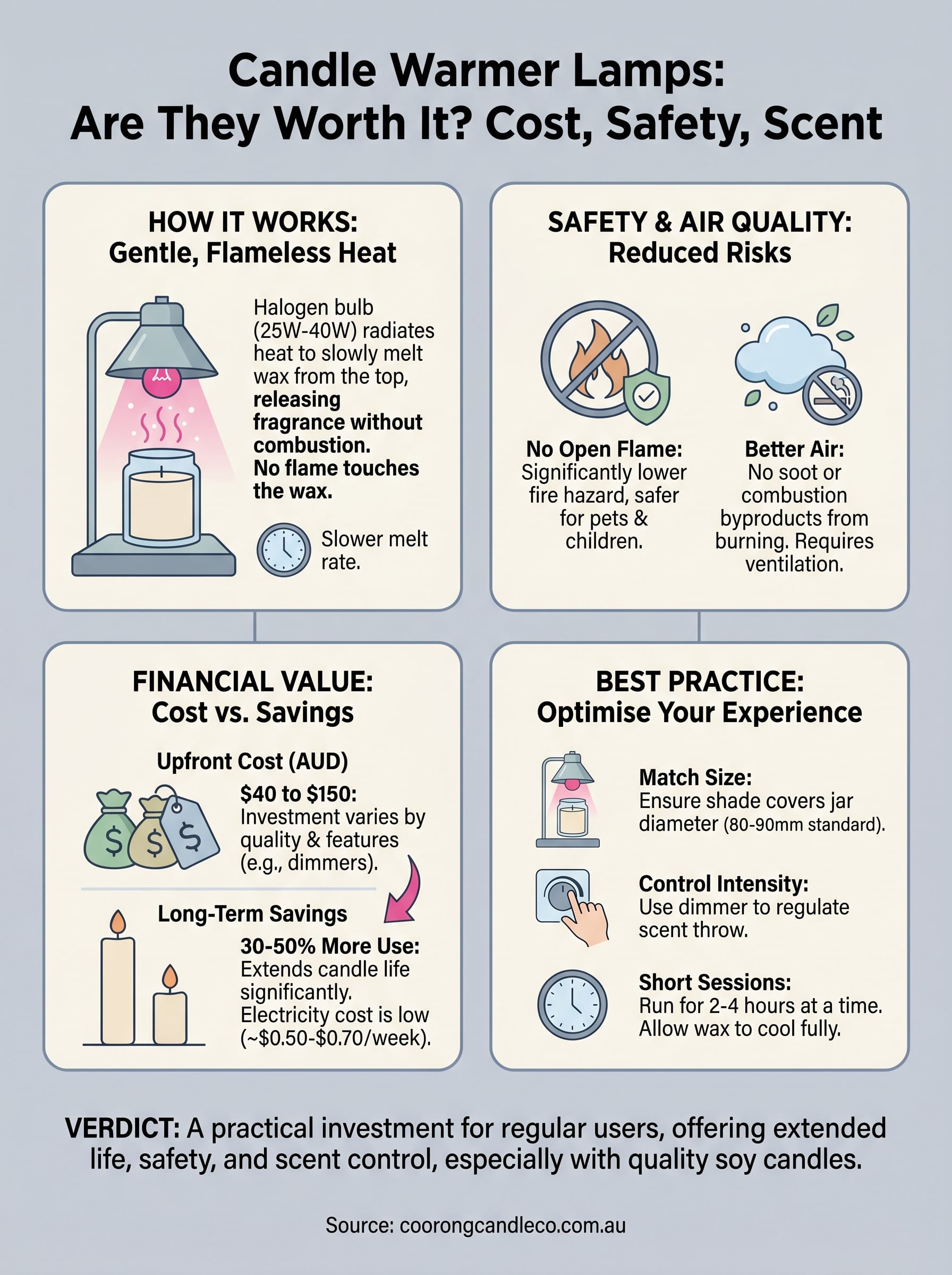 are candle warmer lamps worth it infographic