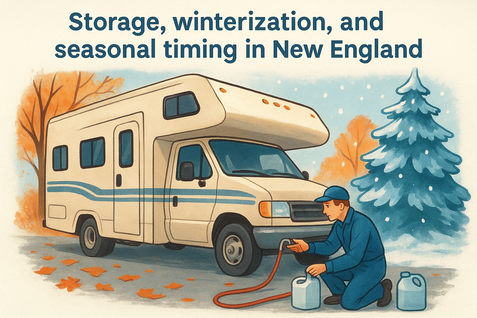 Storage, winterization, and seasonal timing in New England