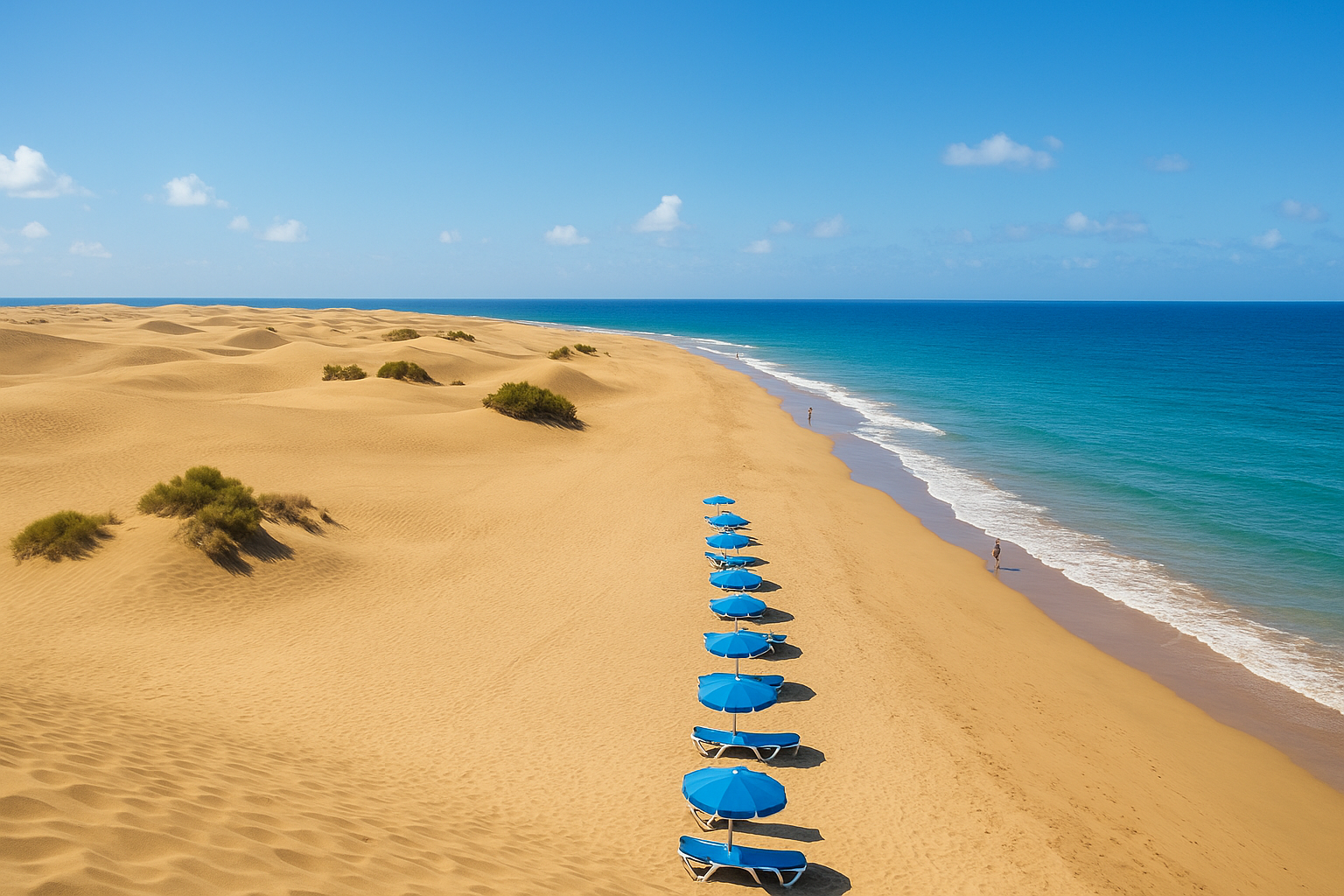 Die D&uuml;nen und der Strand direkt nebenan
