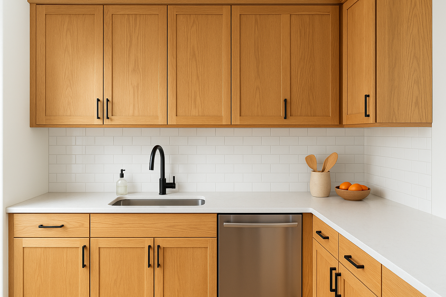 1. Natural white oak with a custom match