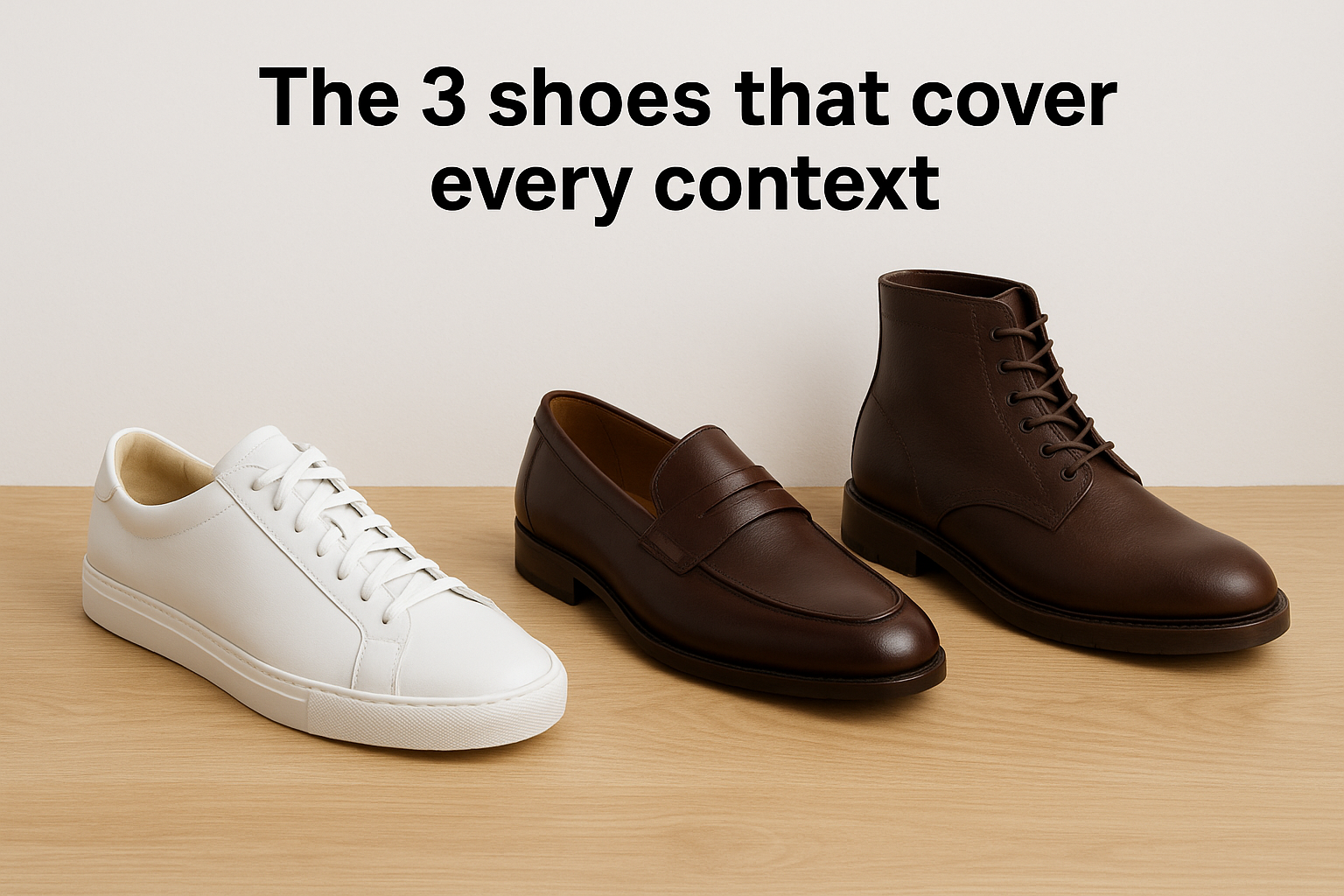 The 3 shoes that cover every context