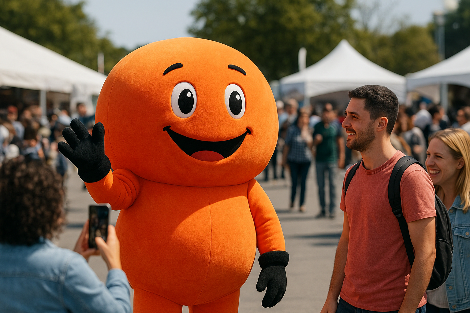 Activate your mascot at live events and trade shows