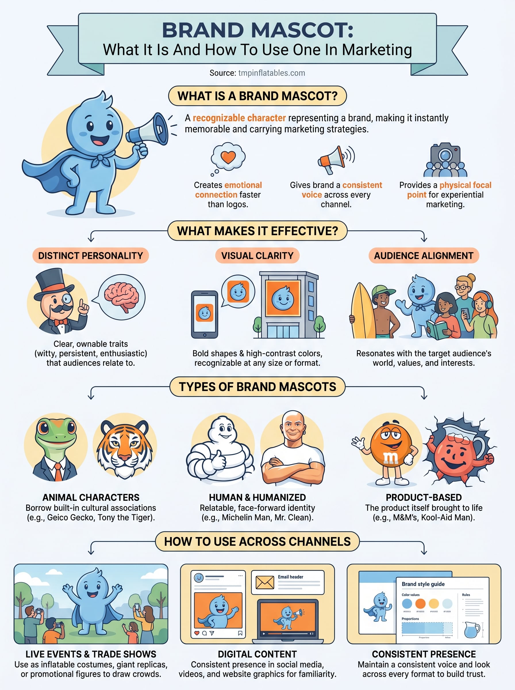 brand mascot infographic