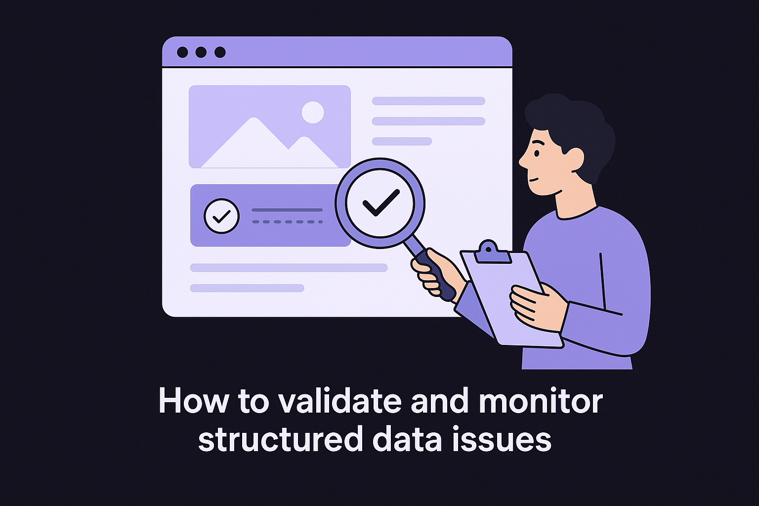 How to validate and monitor structured data issues