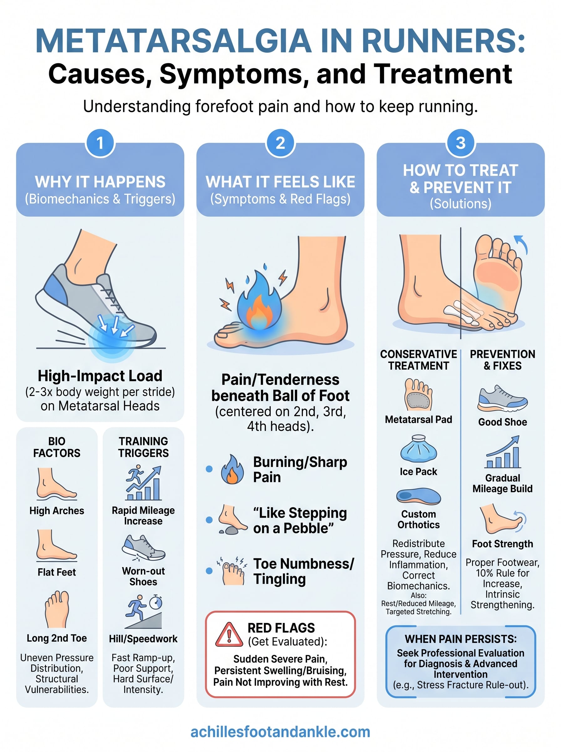 metatarsalgia in runners infographic