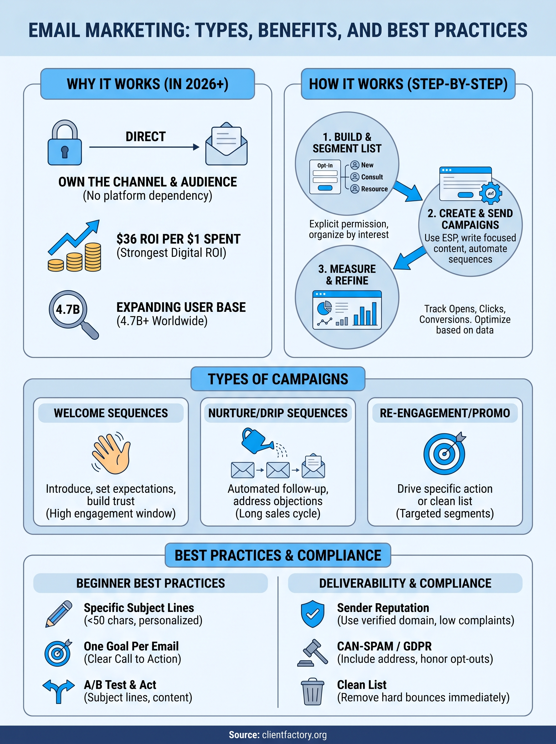 what is email marketing infographic