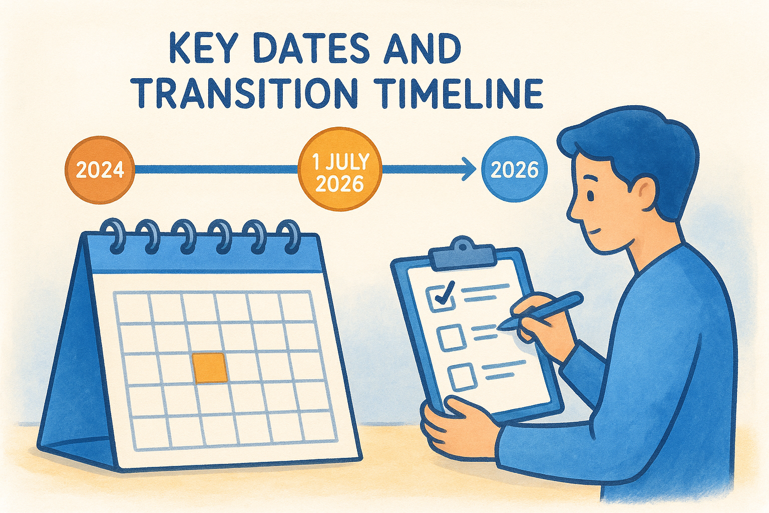 Key dates and transition timeline