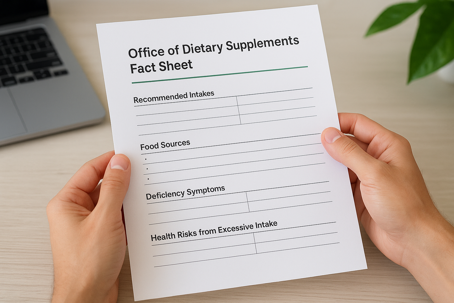 What to look for on every ODS fact sheet
