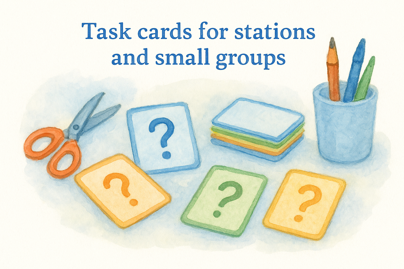 4. Task cards for stations and small groups
