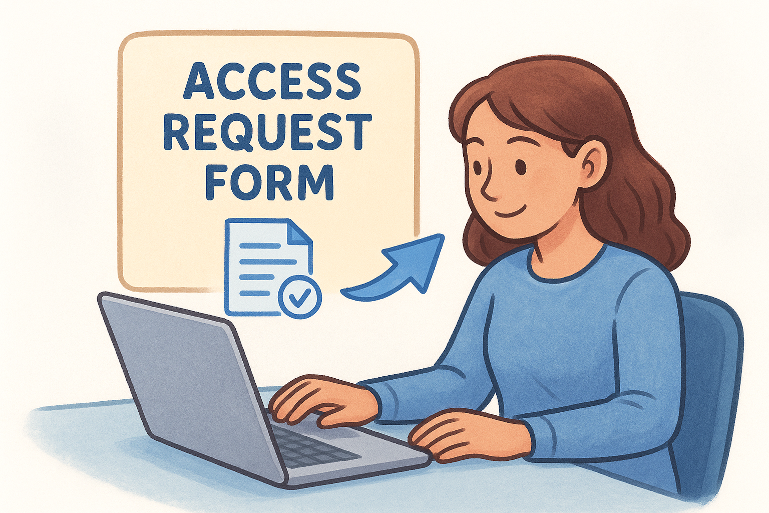 Navigate to the access request form