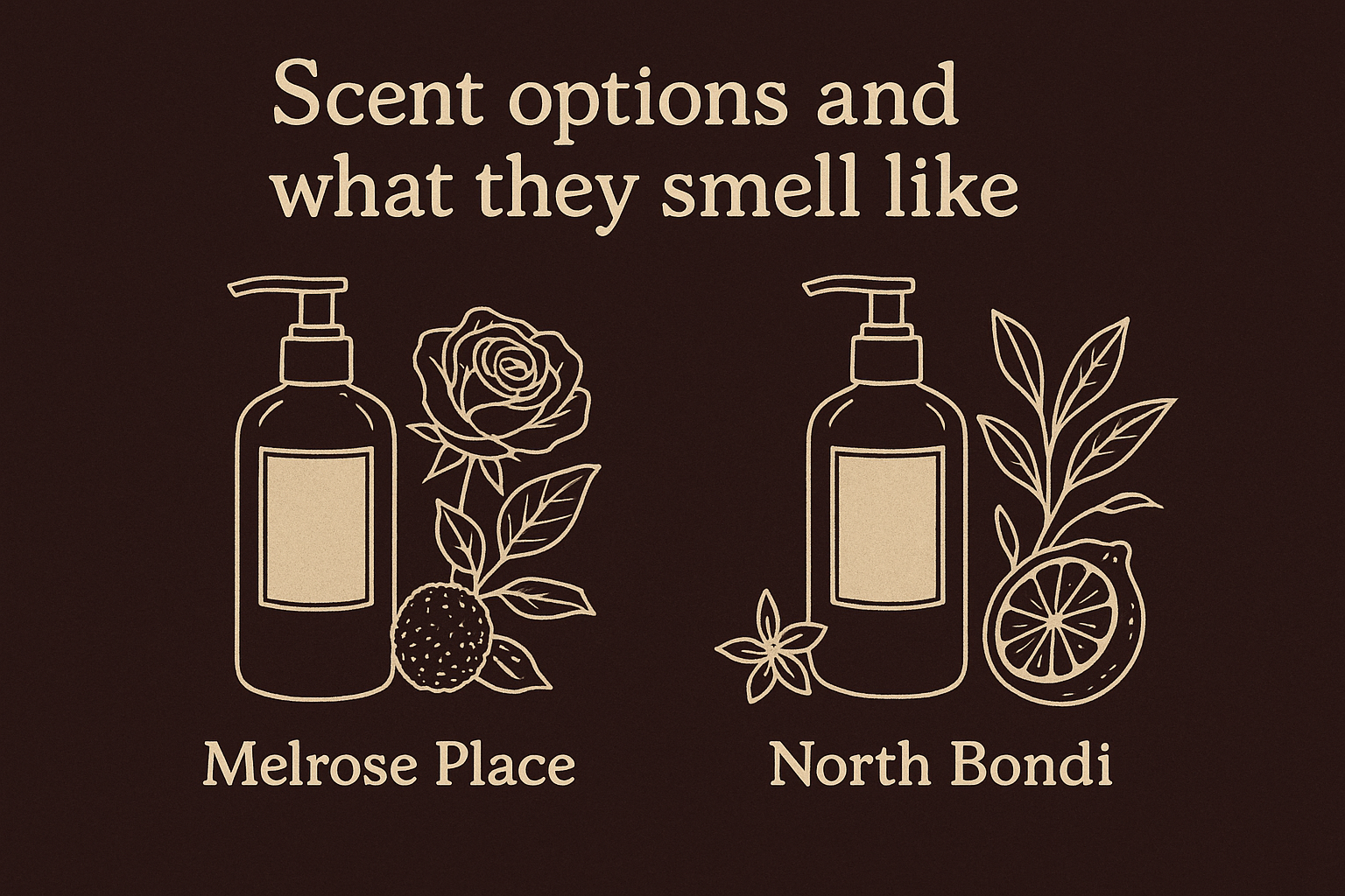 Scent options and what they smell like