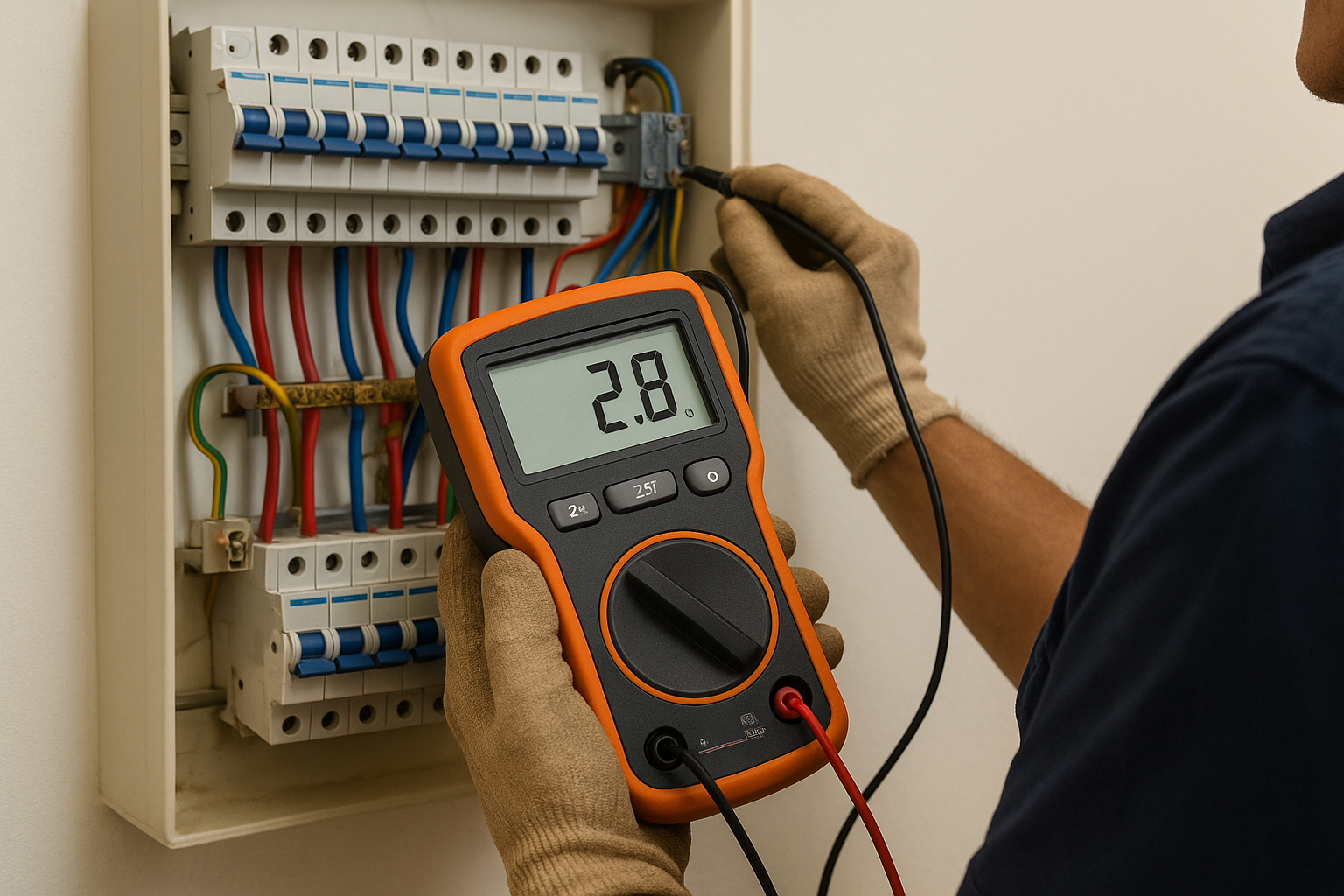 Earth fault loop impedance testing