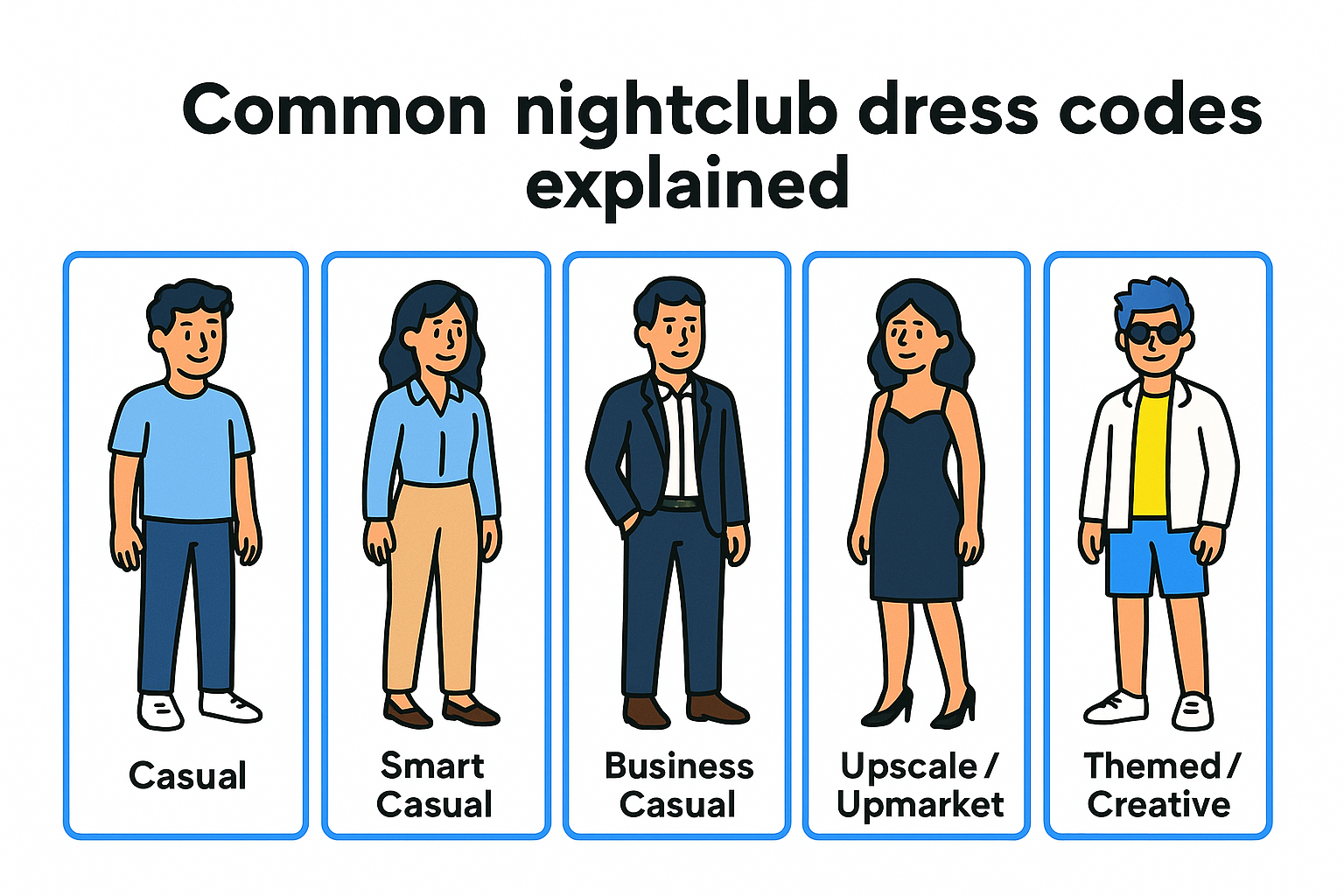 Common nightclub dress codes explained