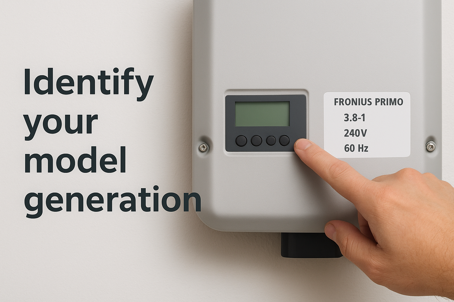 Identify your model generation