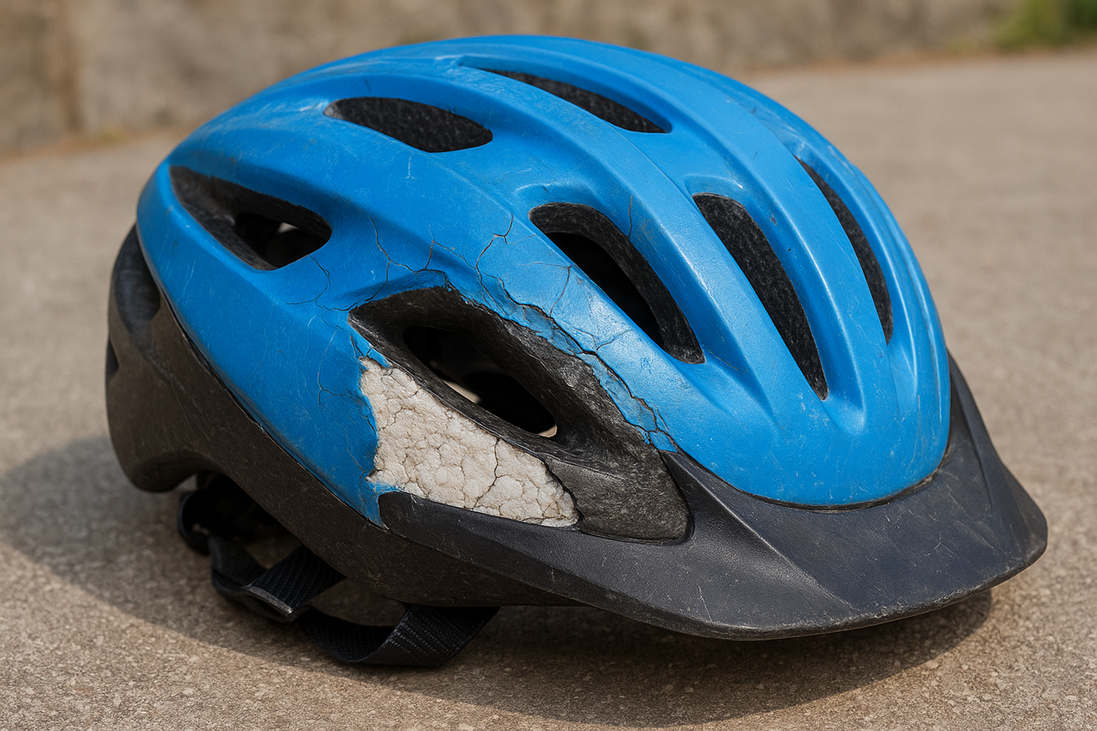 UV-straling breekt materiaal af