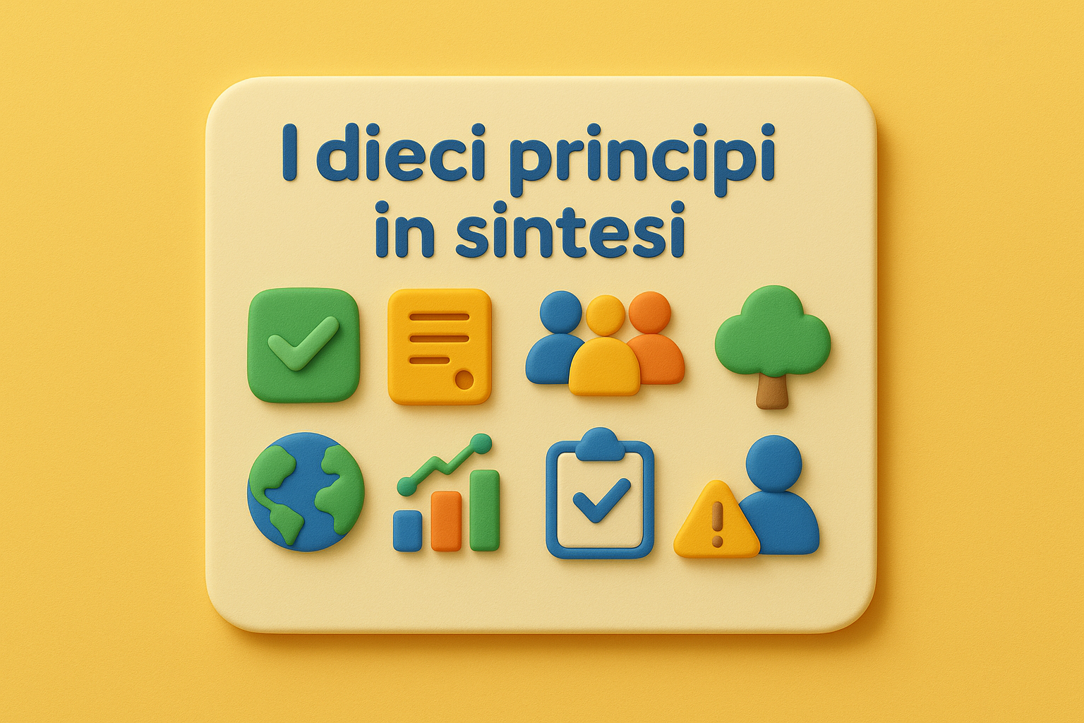 I dieci principi in sintesi