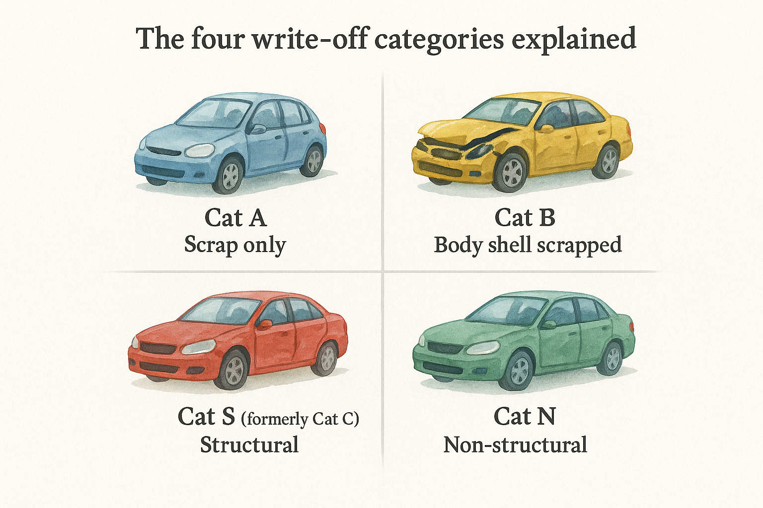 The four write-off categories explained