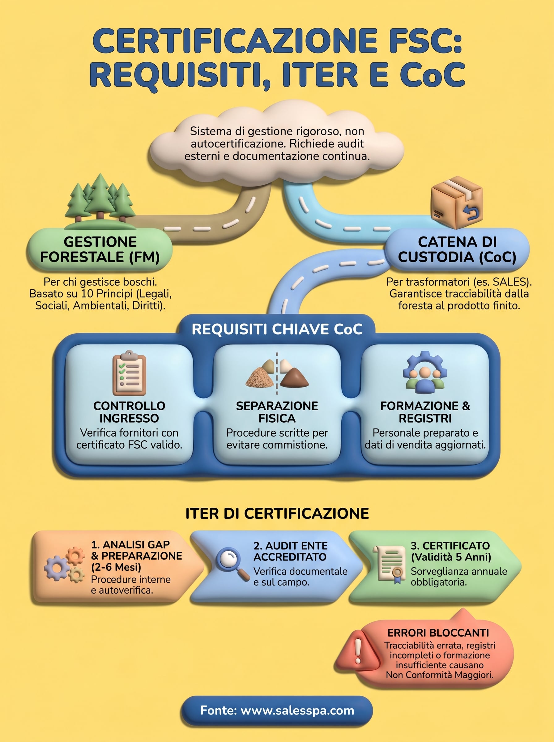 certificazione fsc requisiti infographic