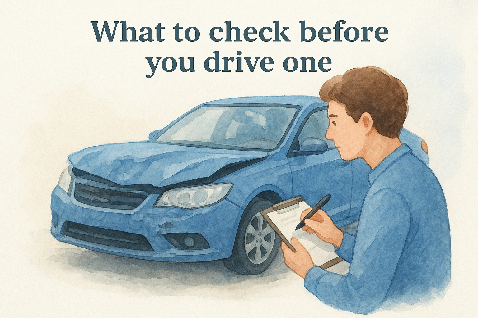 What to check before you drive one