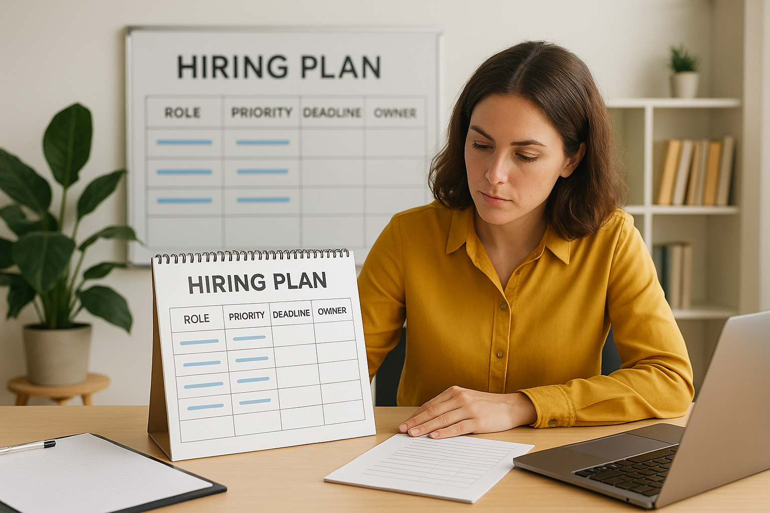 2. Start with a hiring plan you can execute