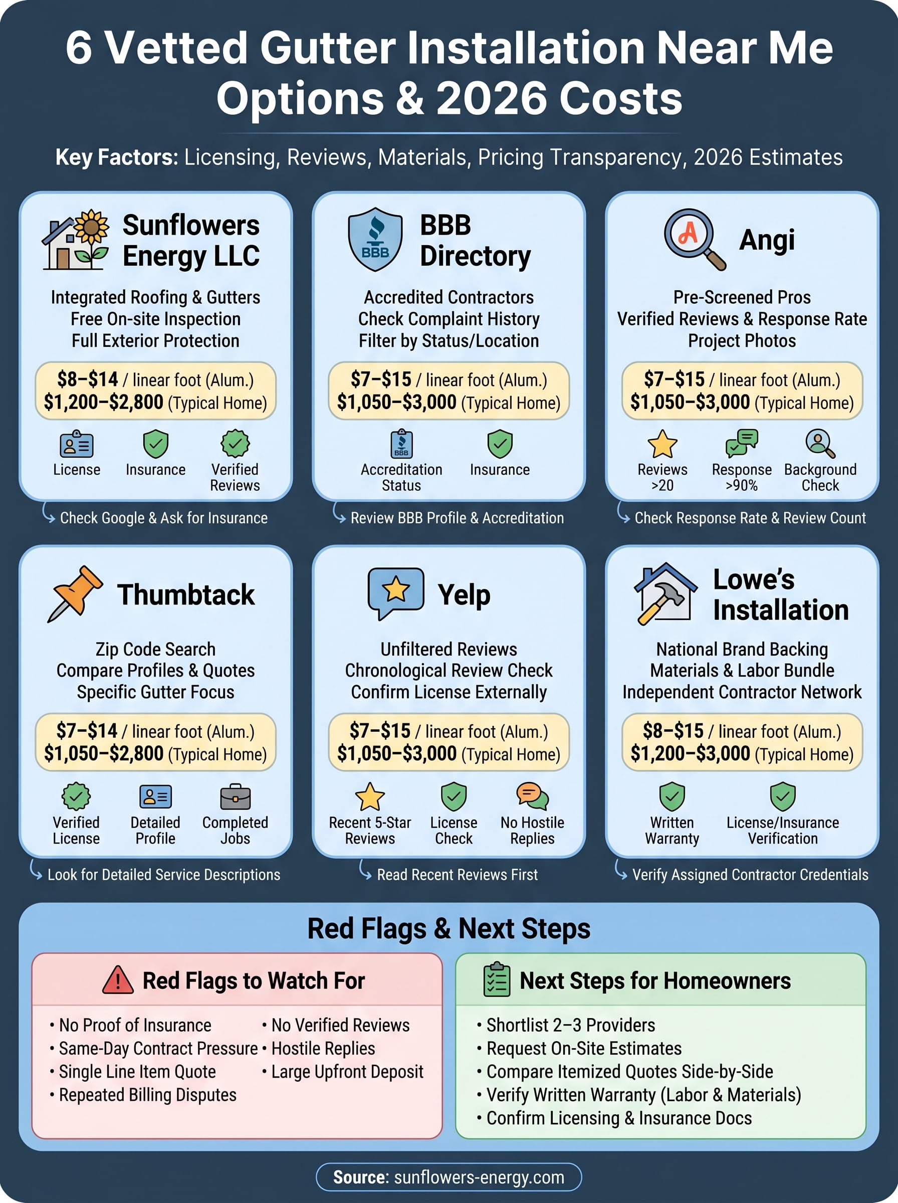 gutter installation near me infographic