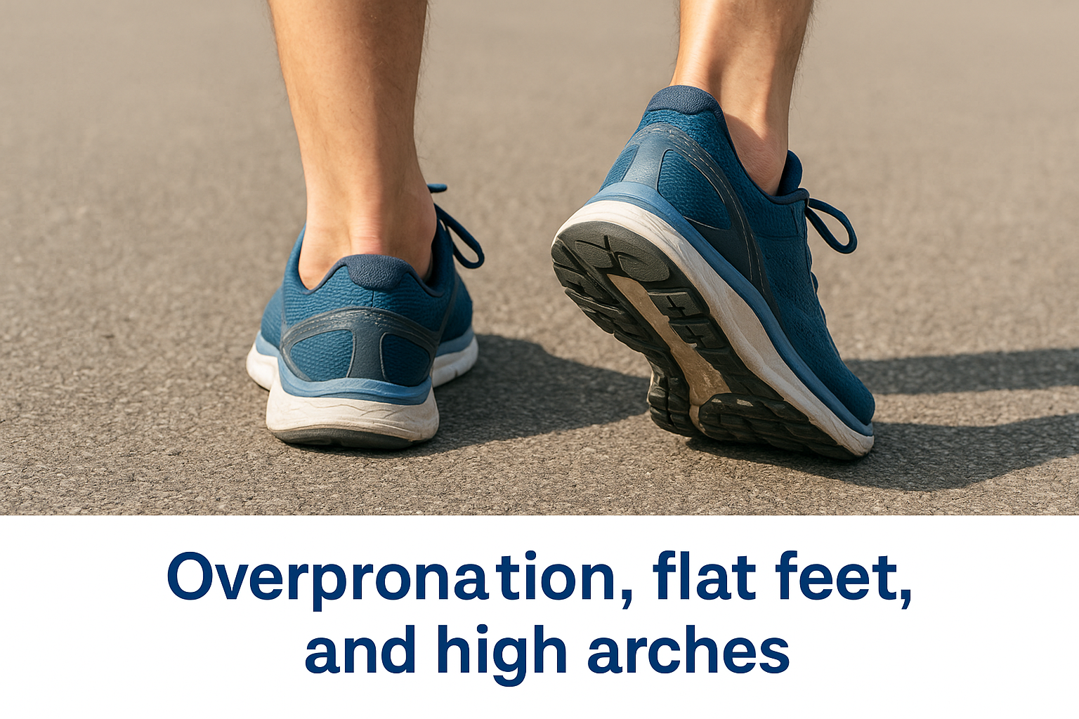Overpronation, flat feet, and high arches