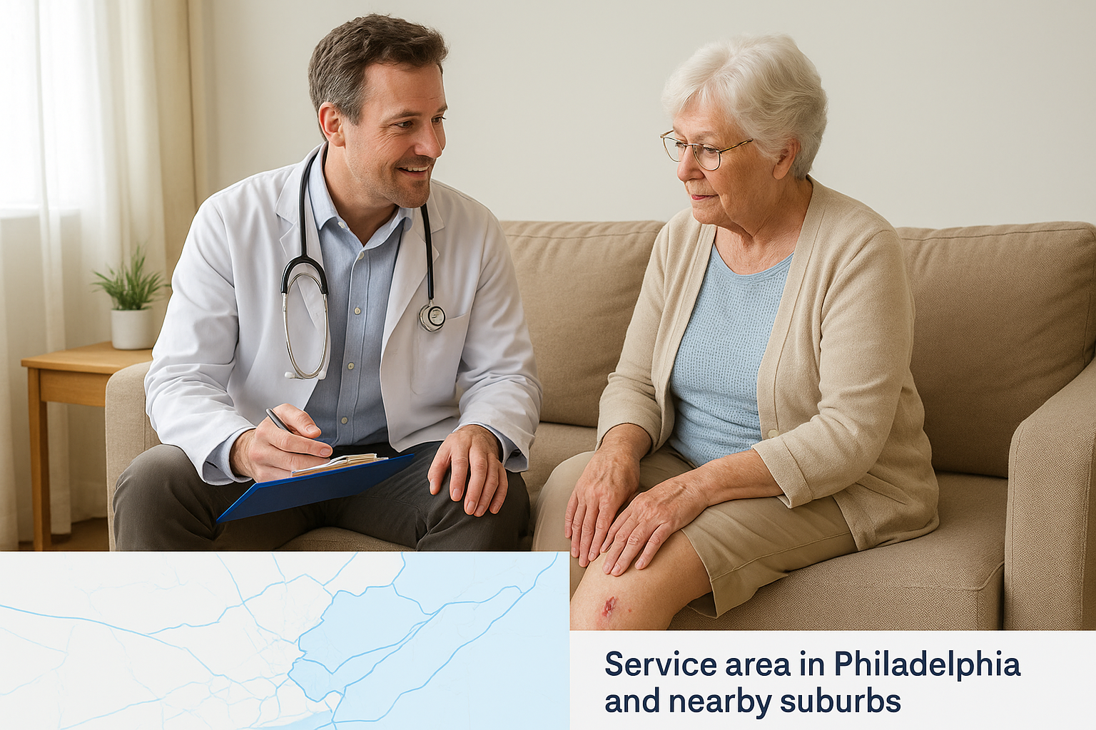 Service area in Philadelphia and nearby suburbs