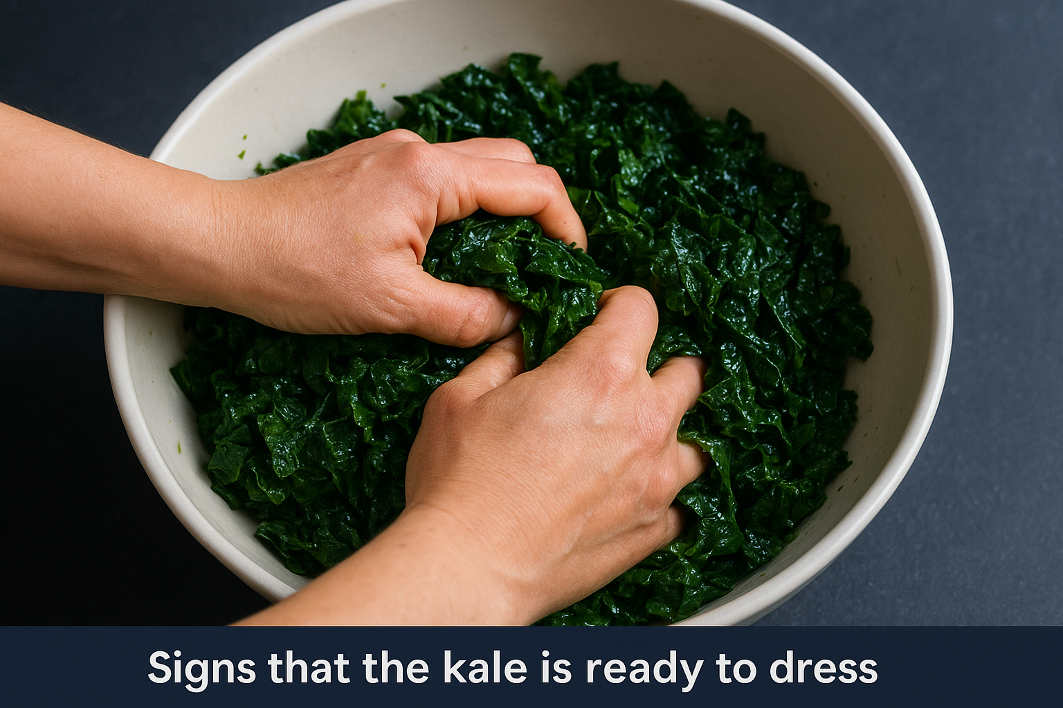 Signs that the kale is ready to dress