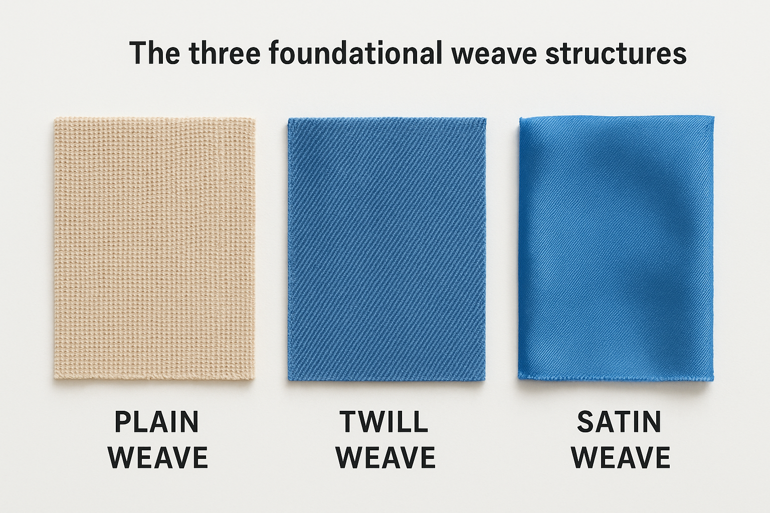 The three foundational weave structures