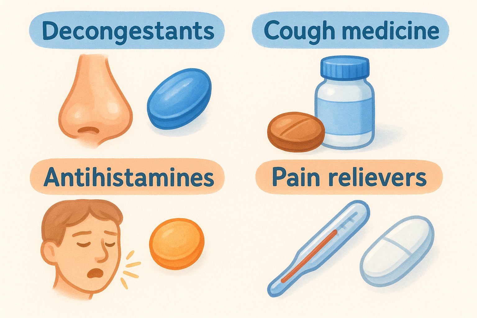 Cough medicine: suppressants vs expectorants