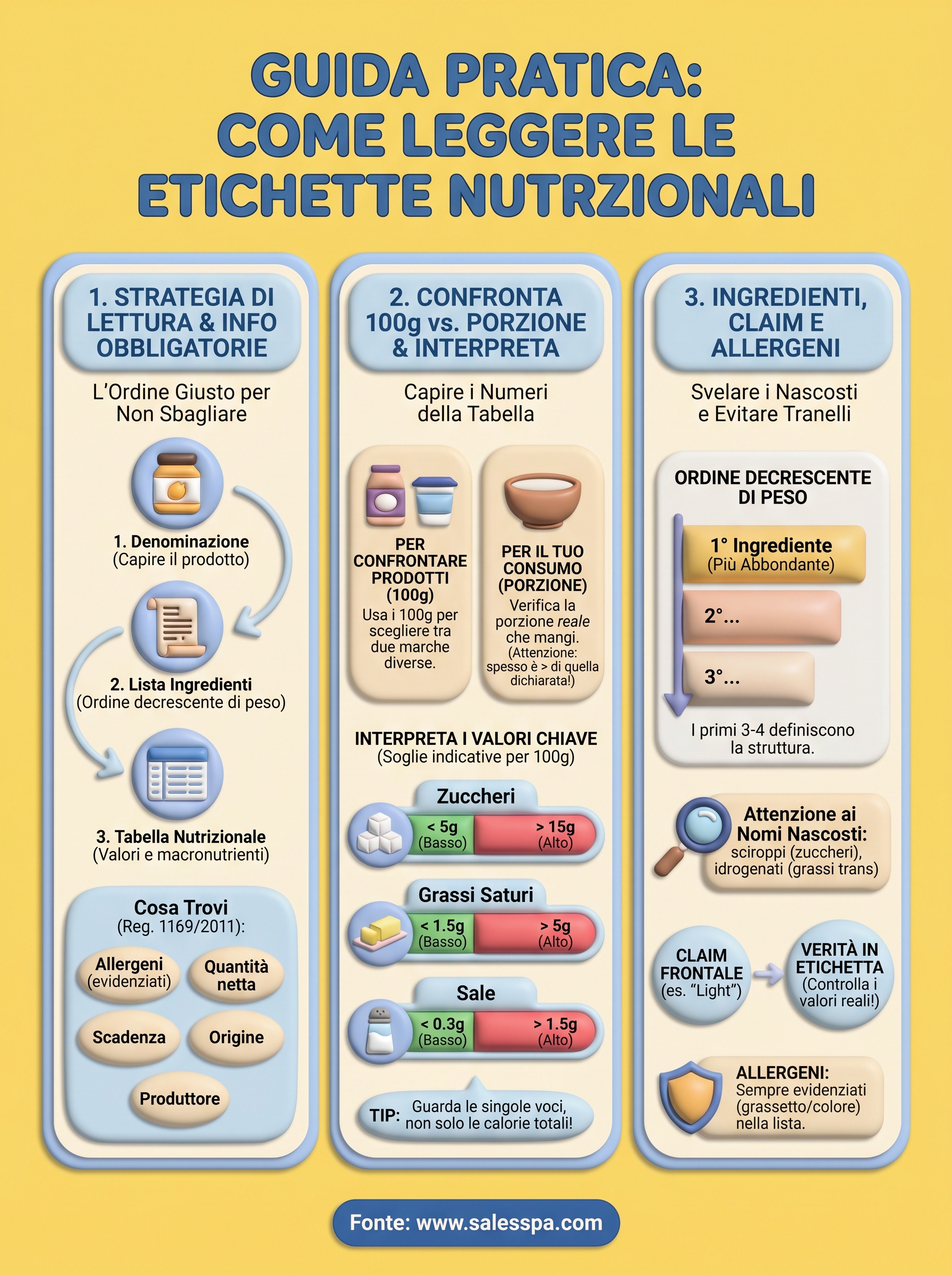 come leggere le etichette nutrizionali infographic