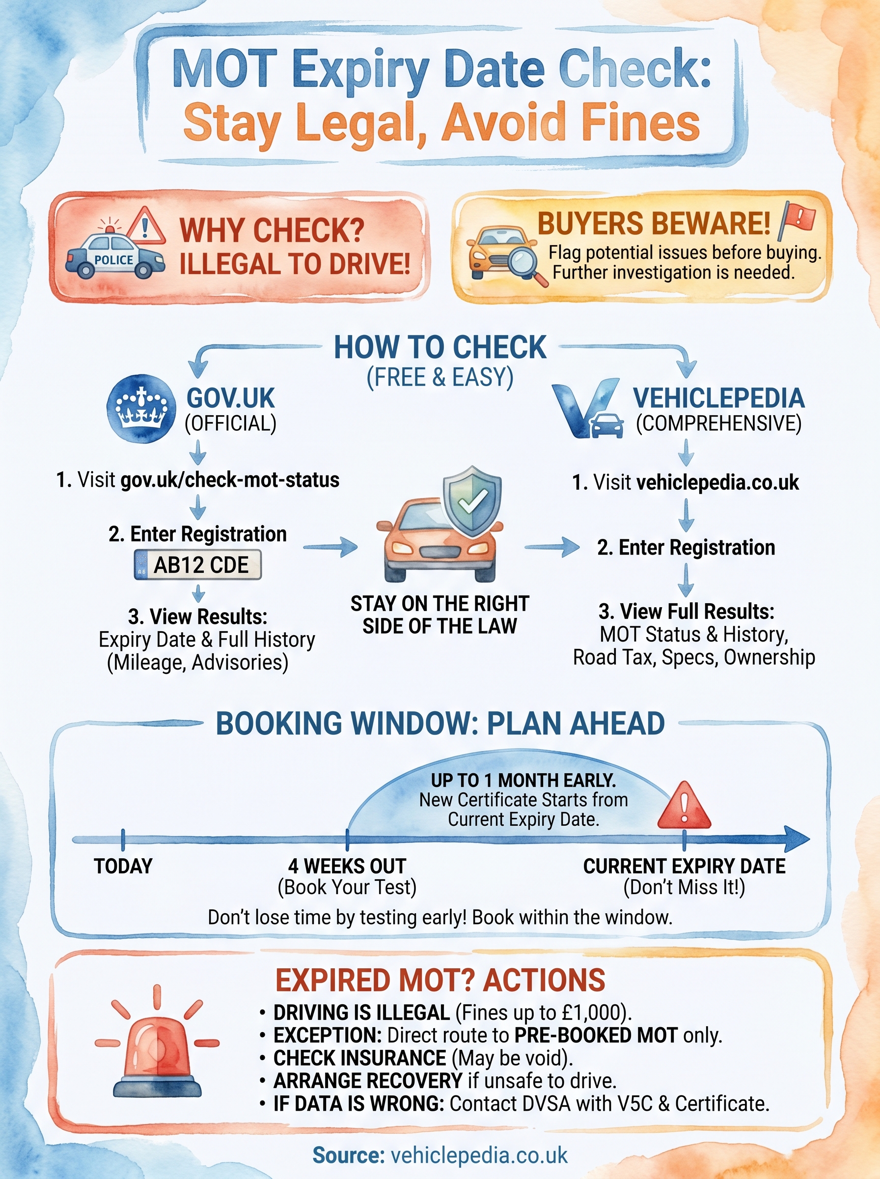 mot expiry date check infographic