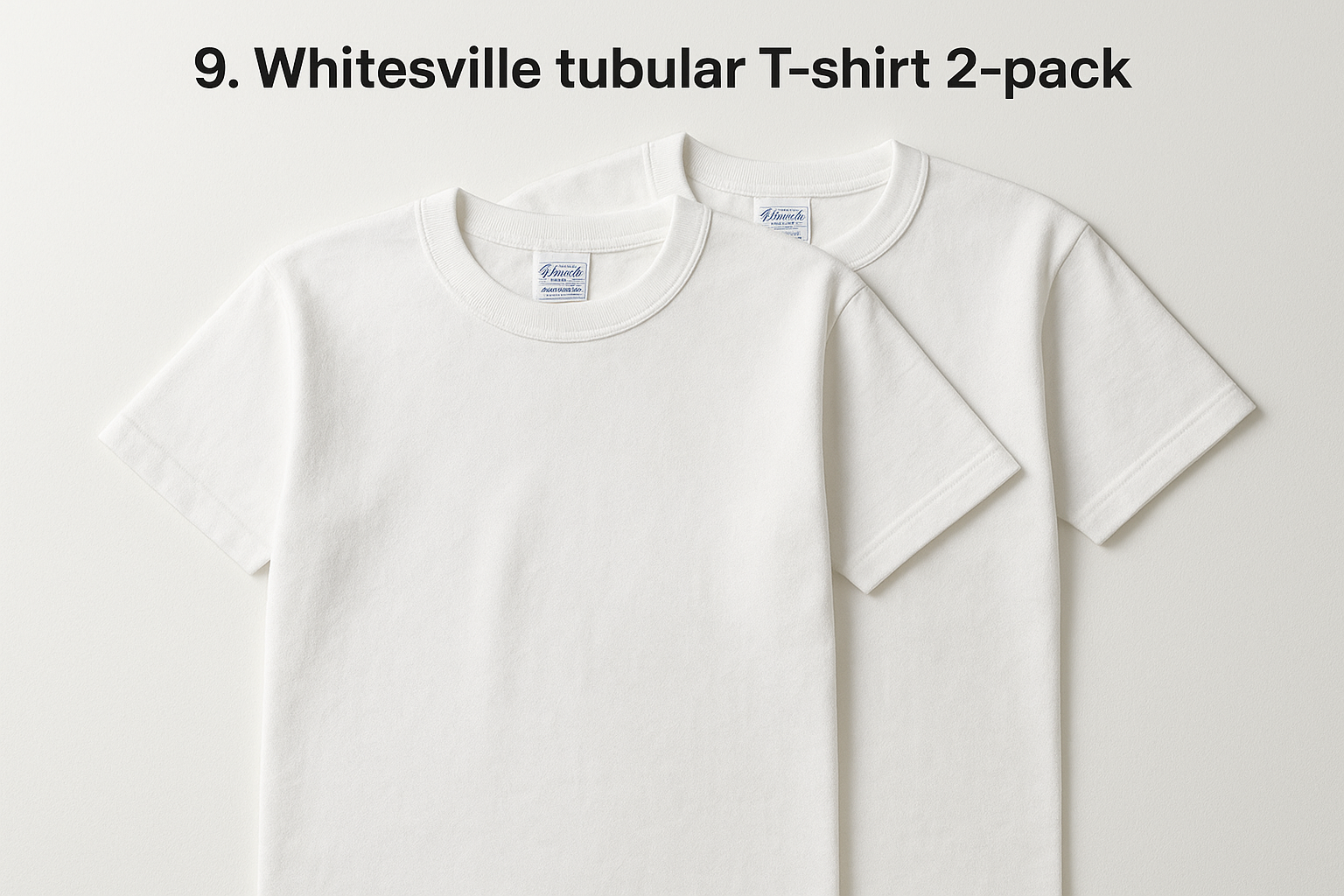 9. Whitesville tubular T-shirt 2-pack