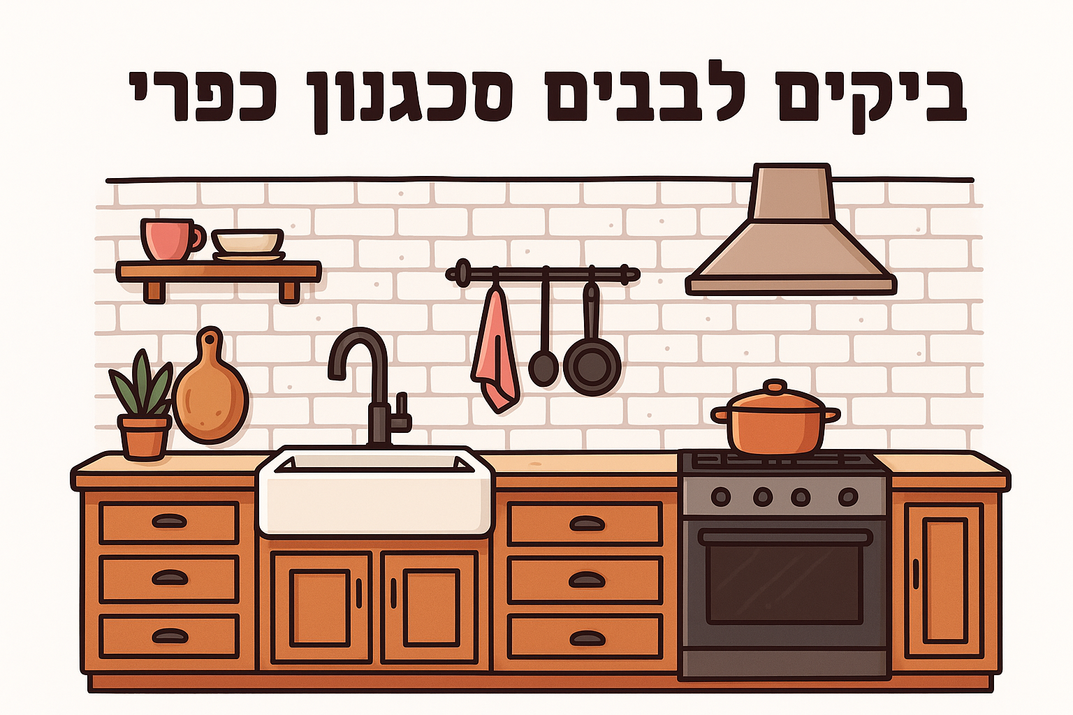 2. בריקים לבנים בסגנון כפרי