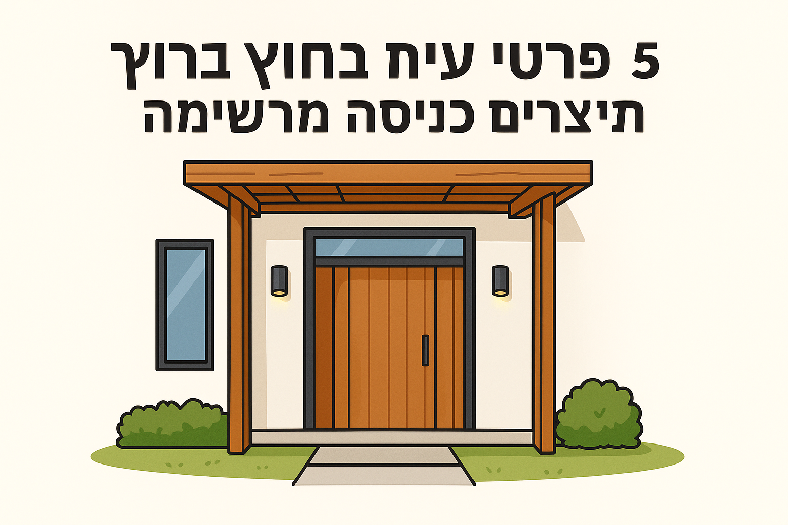 5. פרטי עץ בחוץ שמייצרים כניסה מרשימה