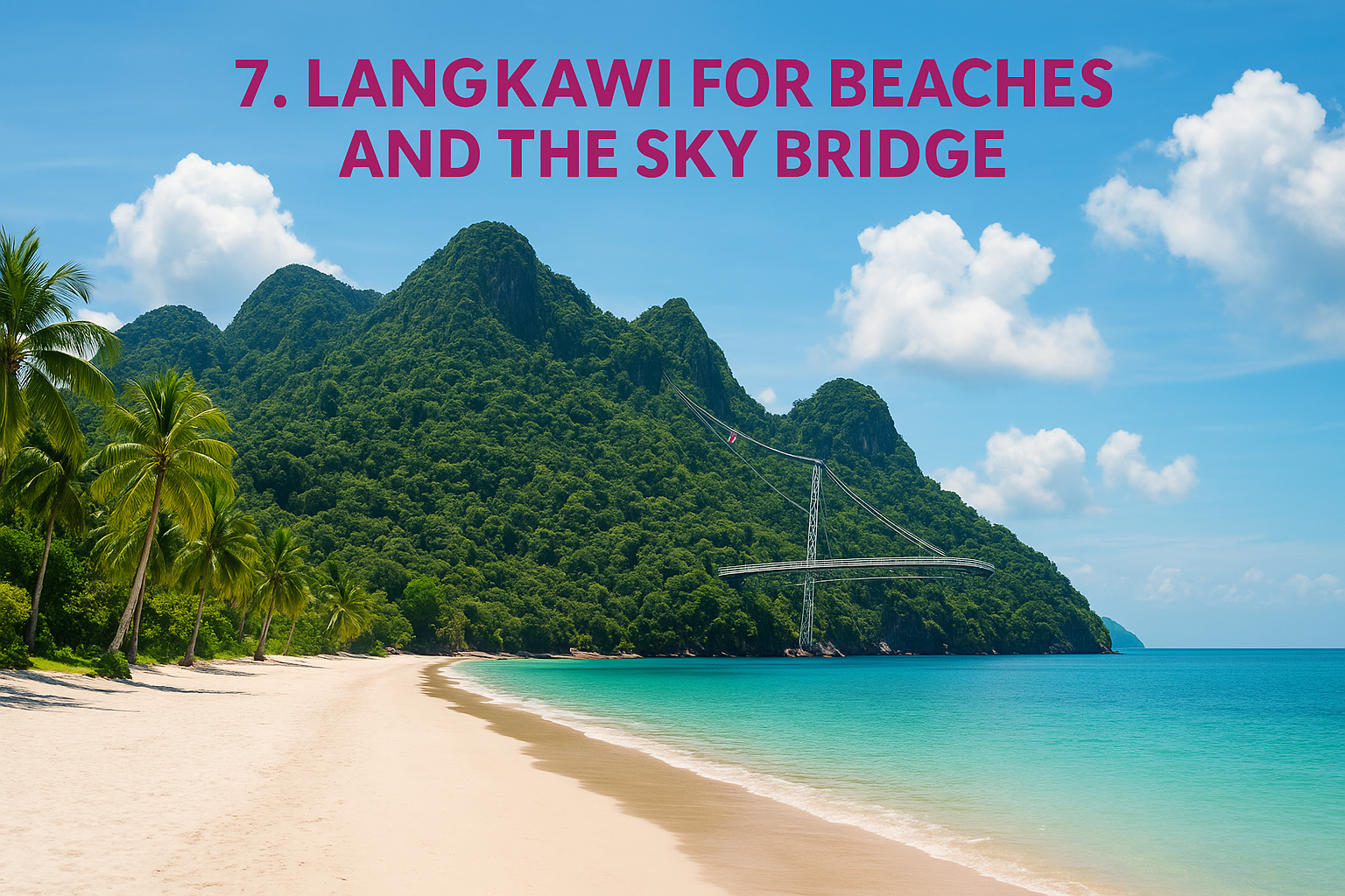 7. Langkawi for beaches and the Sky Bridge