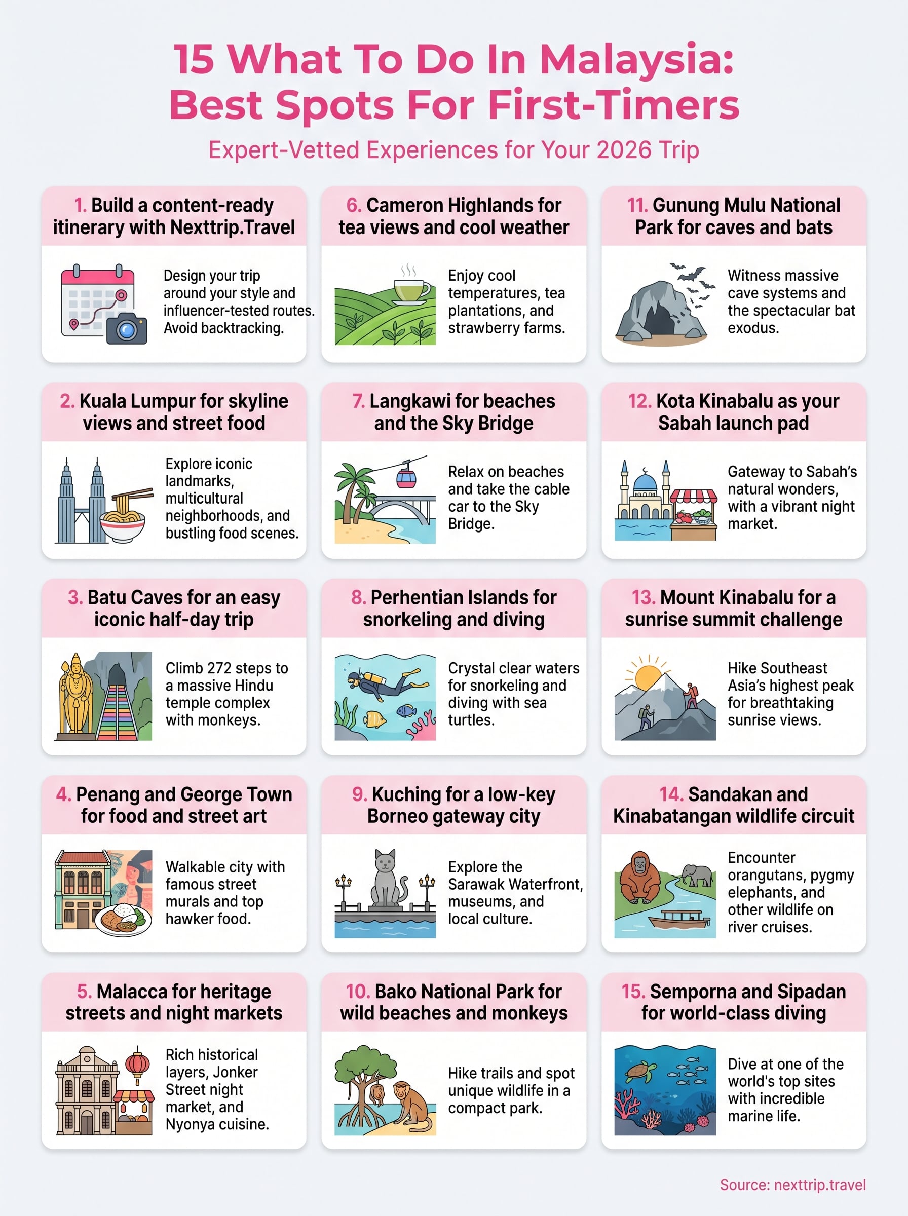 what to do in malaysia infographic