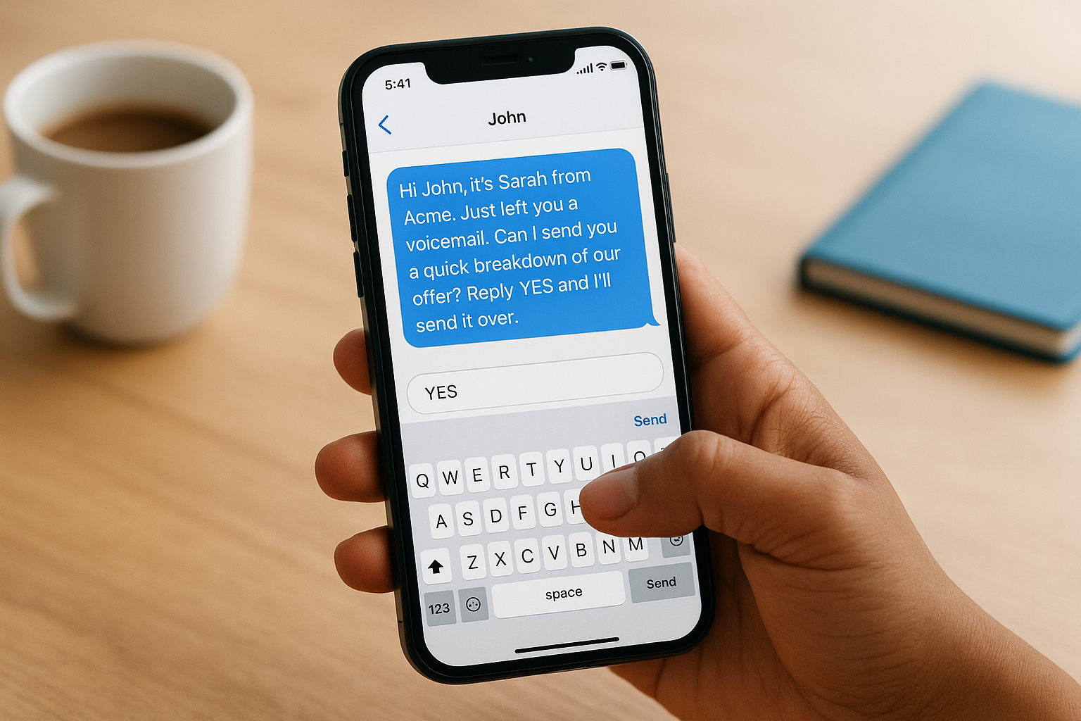 4. Send an SMS that makes replying easy