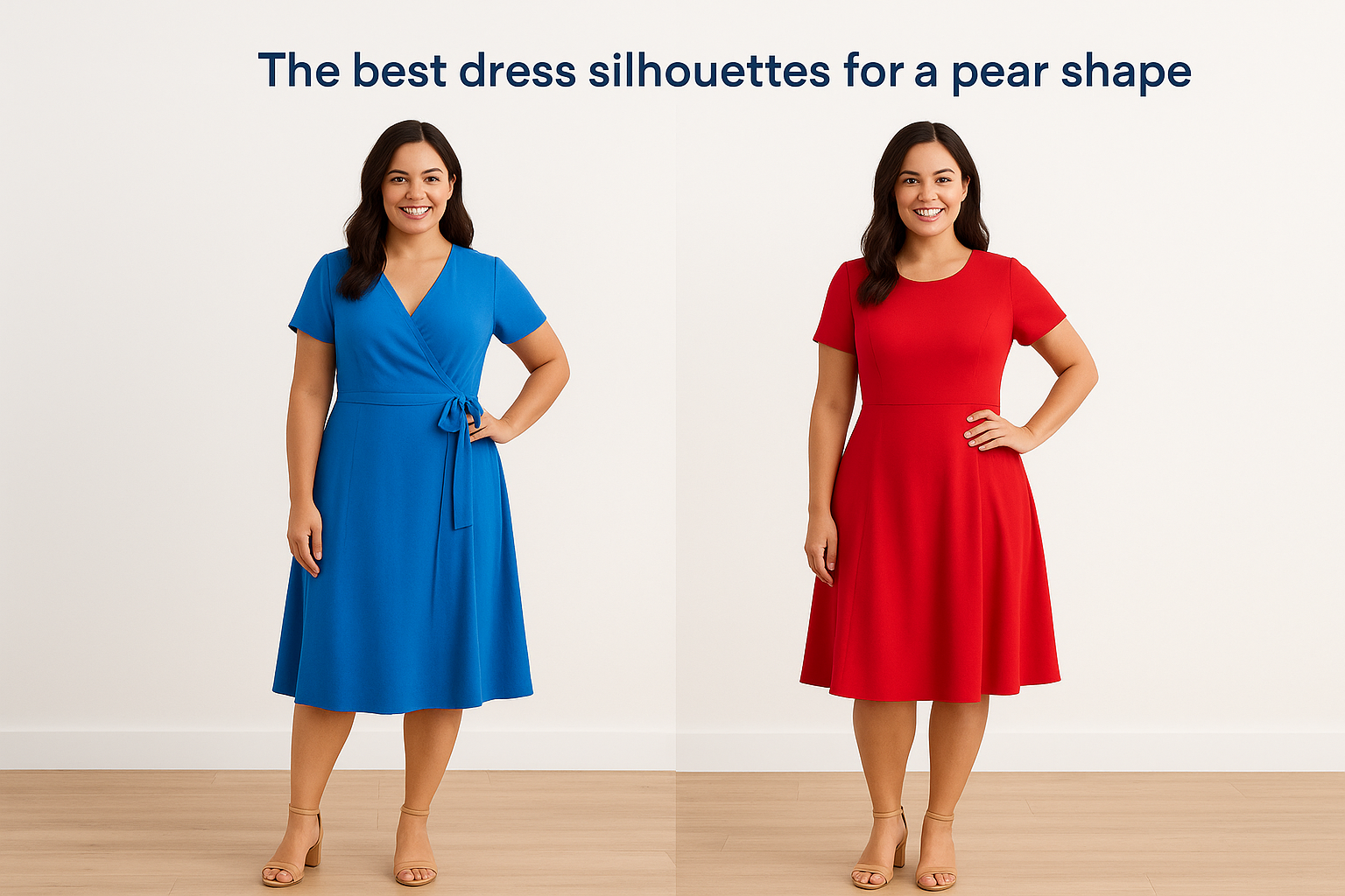 The best dress silhouettes for a pear shape