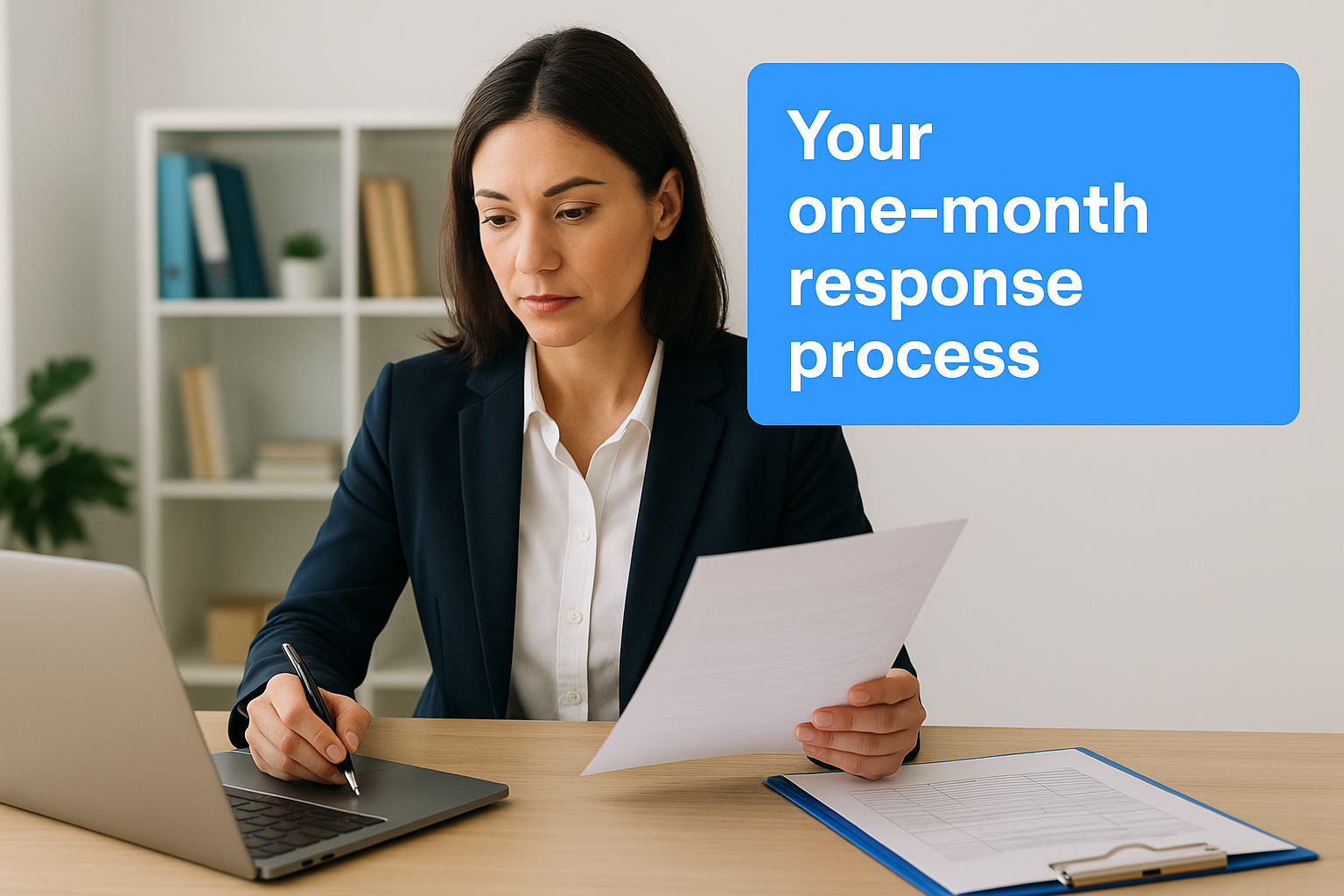 Your one-month response process